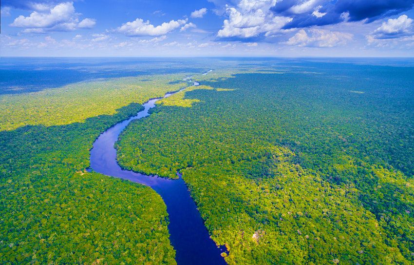 アマゾン川を示すイメージ